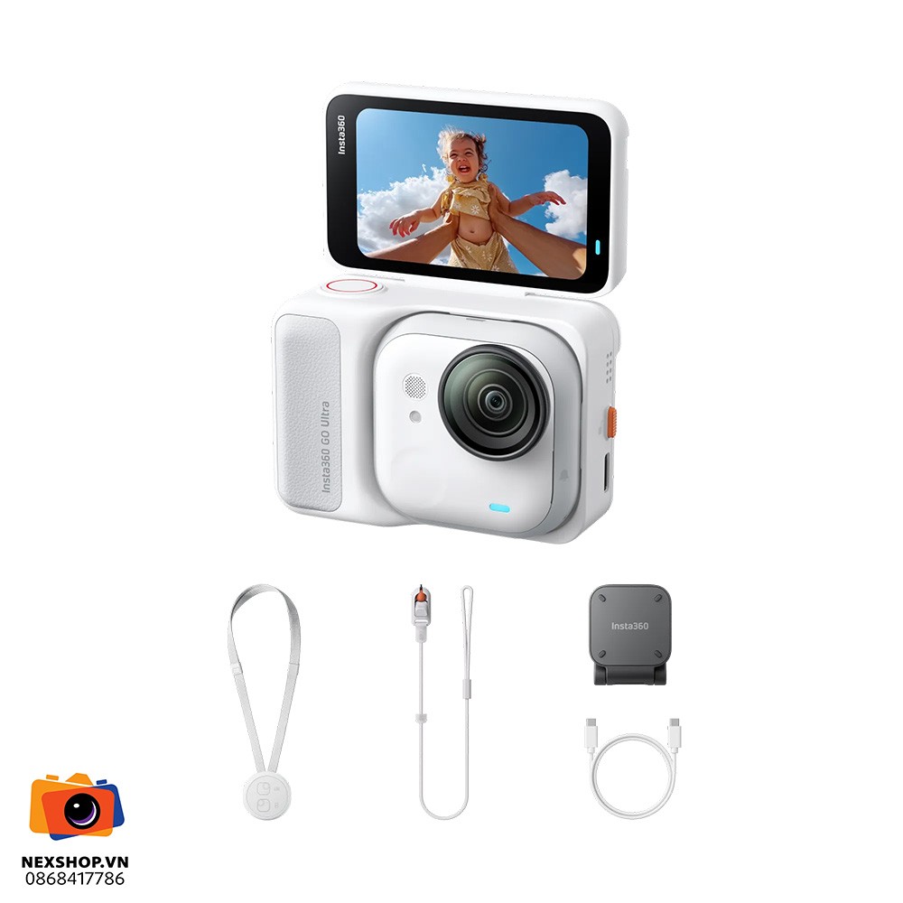 Insta360 GO Ultra Standard Bundle | Arctic White | Chính hãng