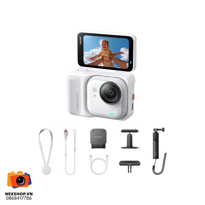 Insta360 GO Ultra Creator Combo | Arctic White | Chính hãng
