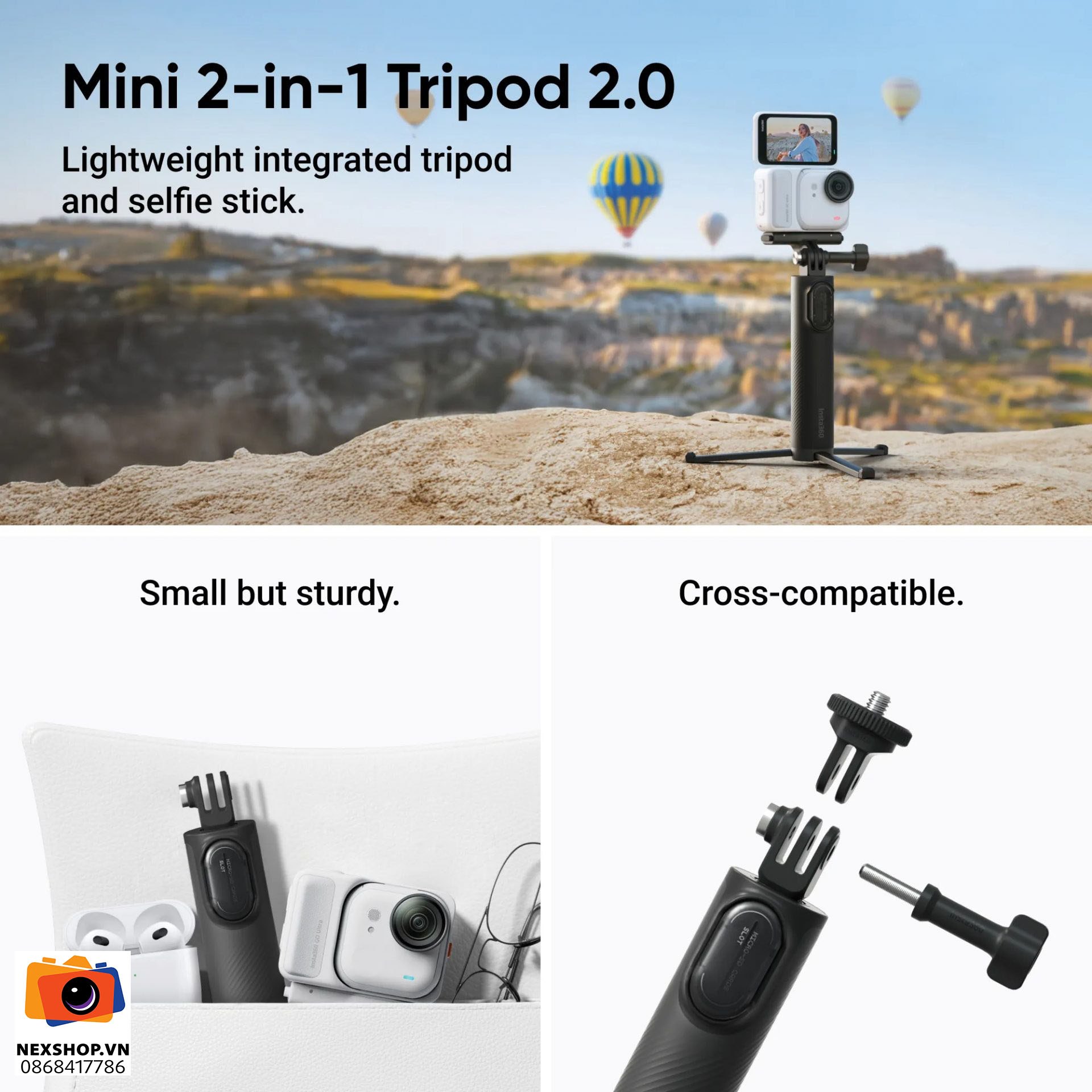 Insta360 GO Ultra Creator Combo | Midnight Black | Chính hãng
