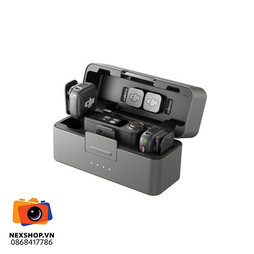 Micro Không Dây DJI Mic 3 | Chính Hãng - cấu hình hộp sạc