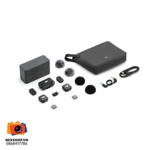 DJI Mic 3 transmitter gắn trên áo với kẹp nam châm