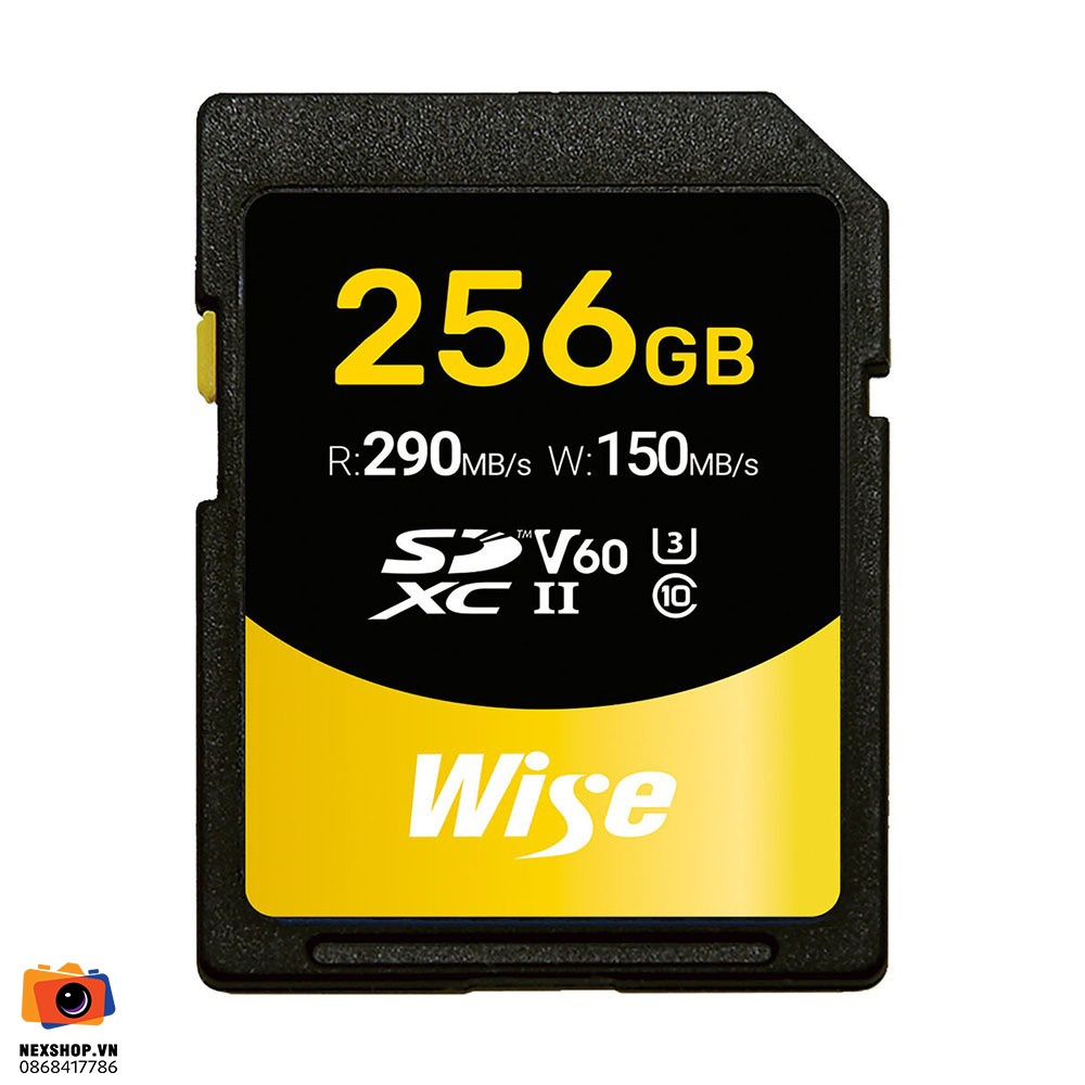 Thẻ nhớ Wise 256GB SDXC UHS-II V60 | Chính hãng