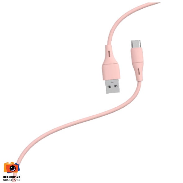 Cáp USB-A to Type-C 1m Halo Travel L2C | Hồng | Chính hãng - chi tiết sản phẩm