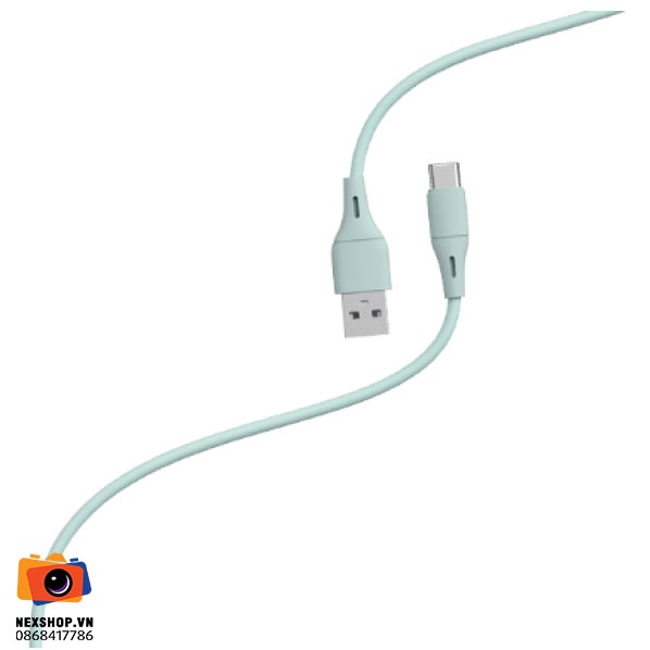 Cáp USB-A to Type-C 1m Halo Travel L2C | Xanh