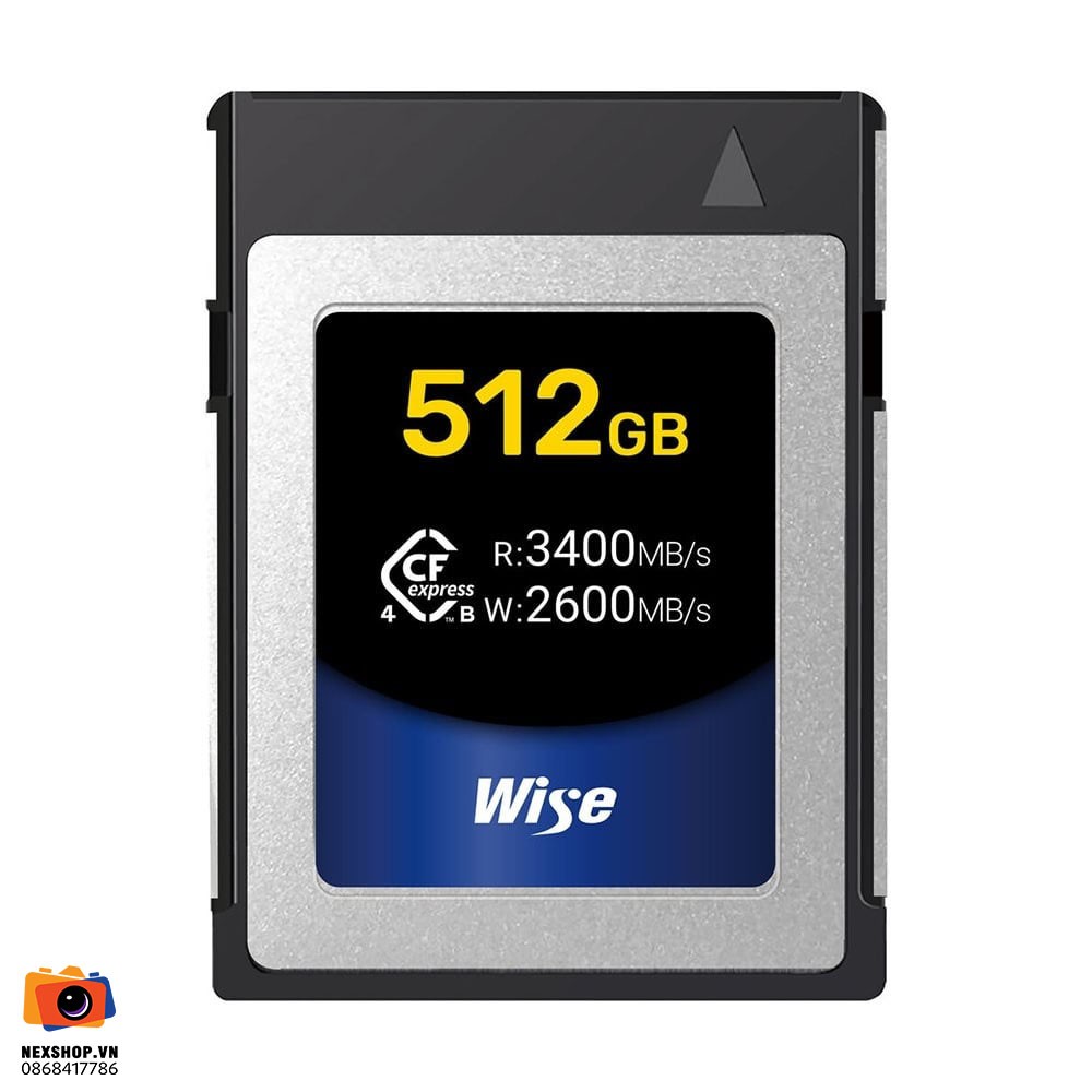 Thẻ nhớ Wise 512GB CFexpress 4.0 Type B | Chính hãng