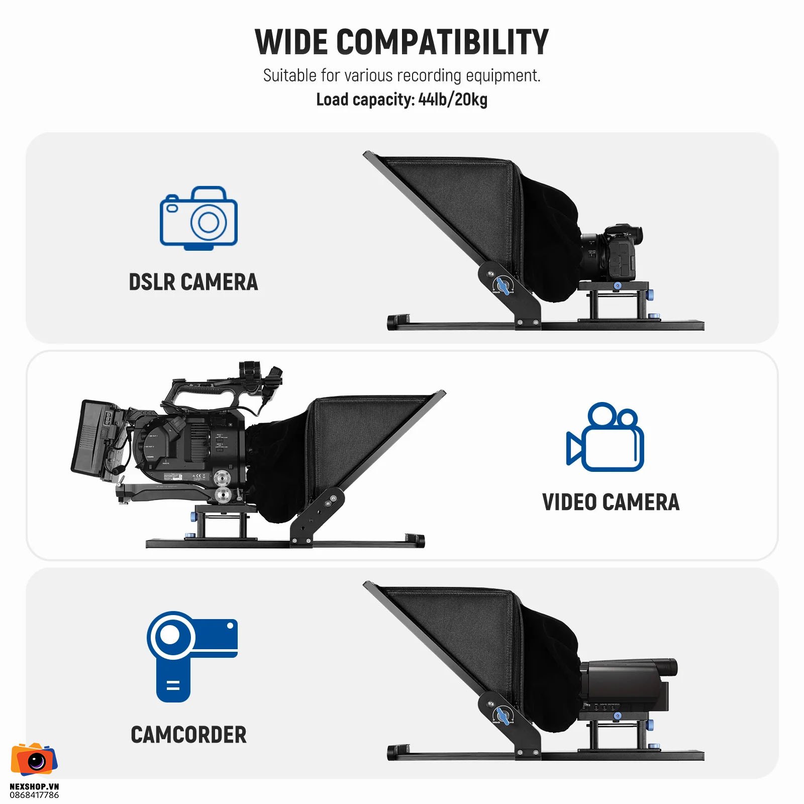 Máy nhắc chữ điều khiển từ xa NEEWER X17 II Remote Teleprompter | Chính Hãng