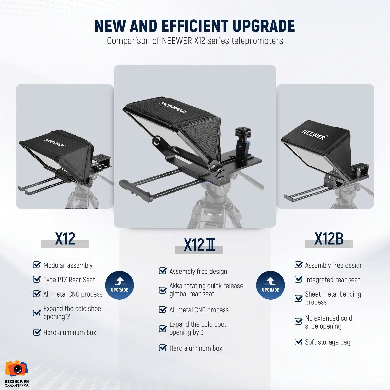Máy nhắc chữ điều khiển từ xa NEEWER X12 II Remote Teleprompter | Chính Hãng