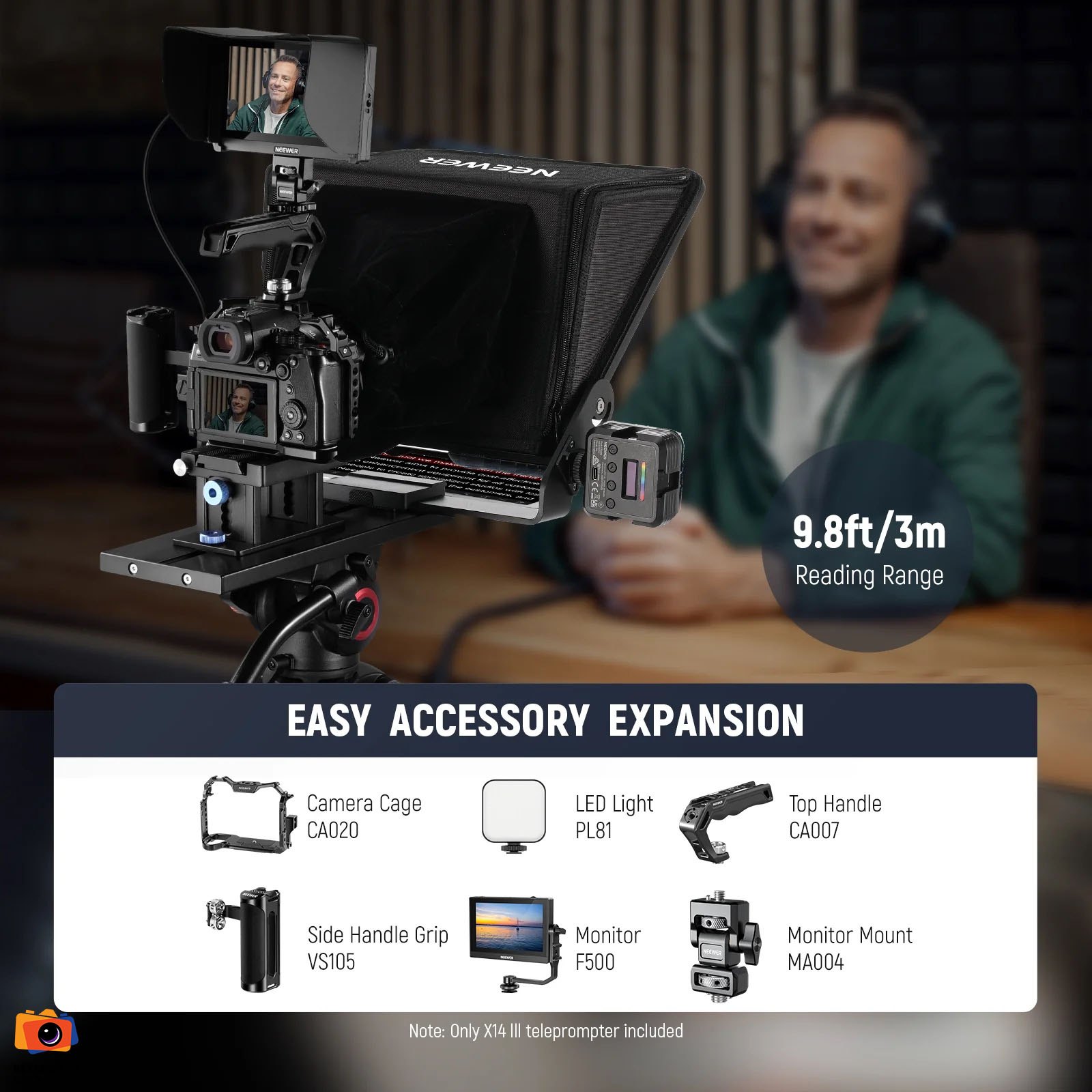 Máy nhắc chữ điều khiển từ xa NEEWER X14 III Remote Teleprompter | Chính Hãng