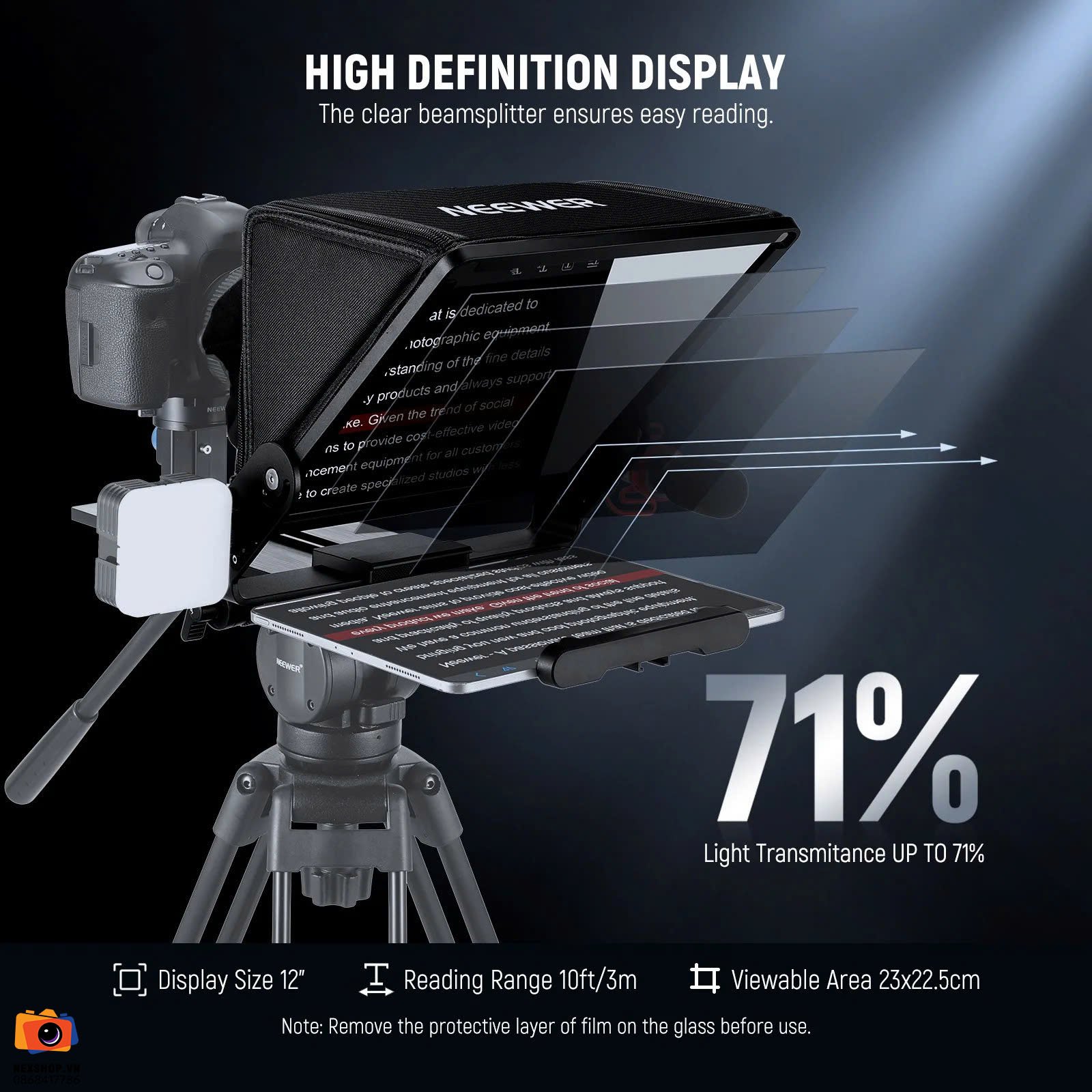 Máy nhắc chữ điều khiển từ xa NEEWER X12 II Remote Teleprompter | Chính Hãng