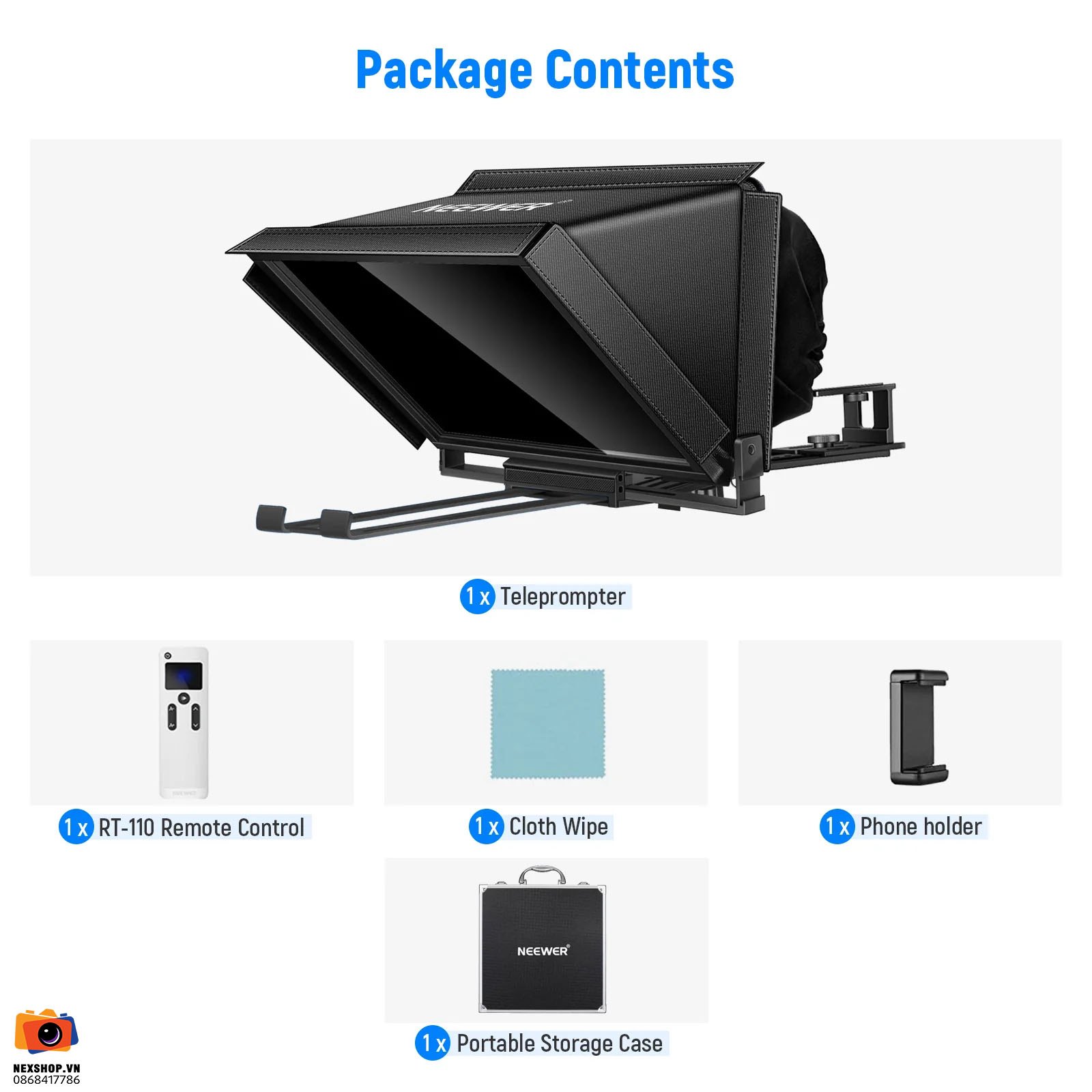 Máy Nhắc Chữ Điều Khiển Từ Xa NEEWER X12 Remote Teleprompter | Chính Hãng