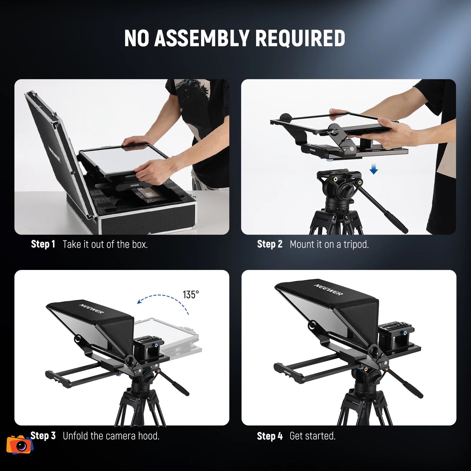 Máy nhắc chữ điều khiển từ xa NEEWER X14 III Remote Teleprompter | Chính Hãng