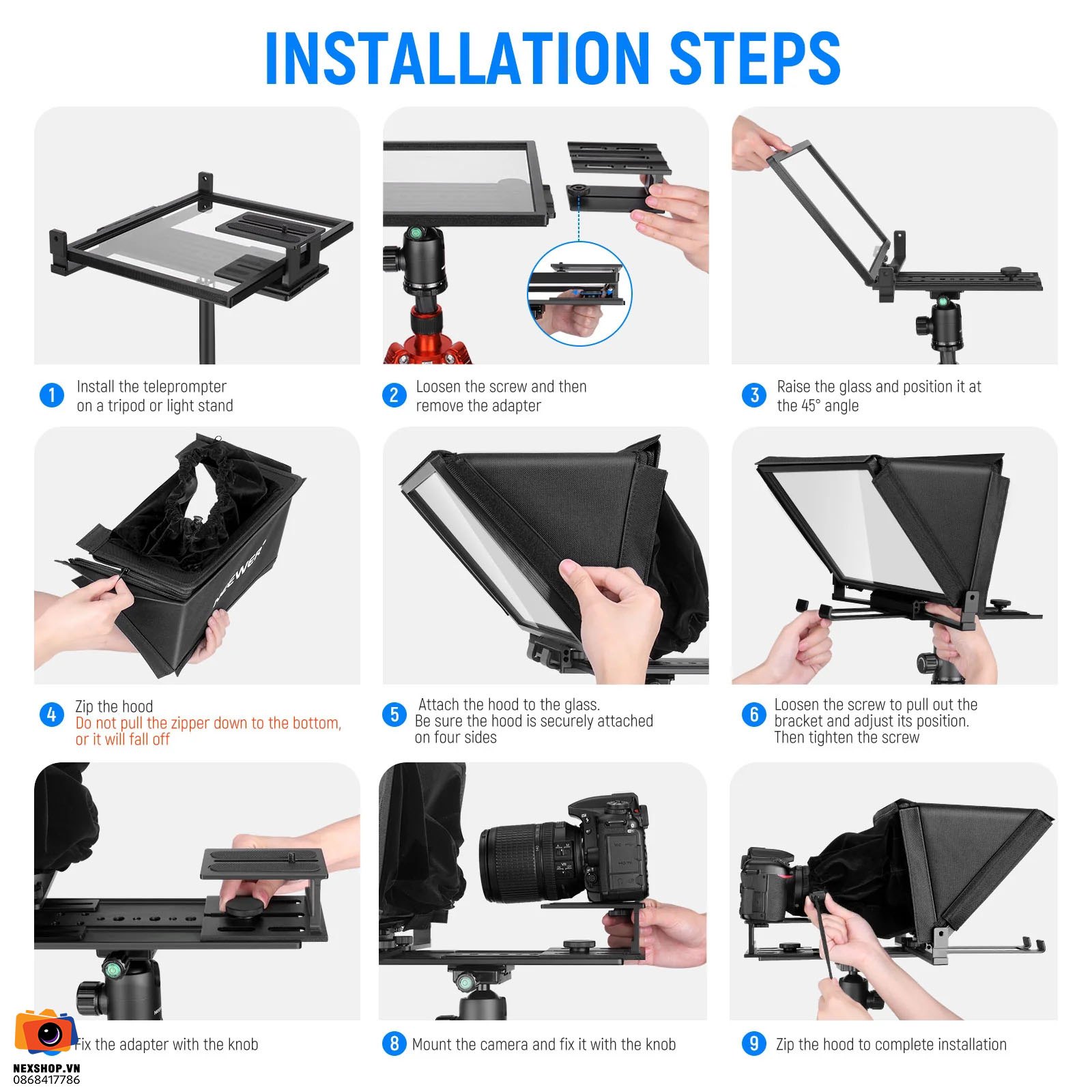 Máy Nhắc Chữ Điều Khiển Từ Xa NEEWER X12 Remote Teleprompter | Chính Hãng