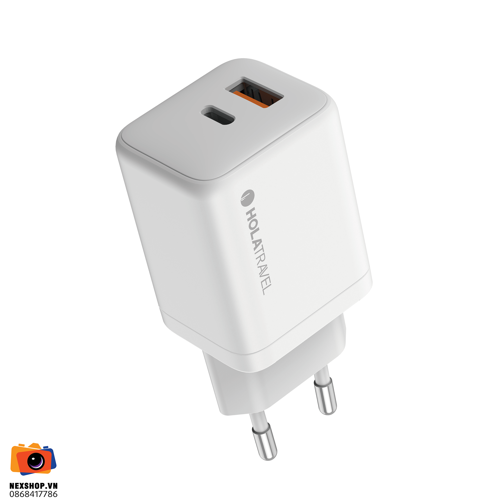 Adapter sạc 45W Hola Travel T2 | Trắng