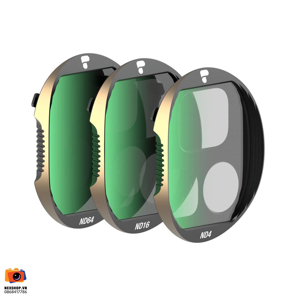 Kính lọc Polarpro Shutter Collection cho DJI Mavic 4 Pro( Bộ 3 Filter ND4 + ND16 + ND64 ) | Chính hãng