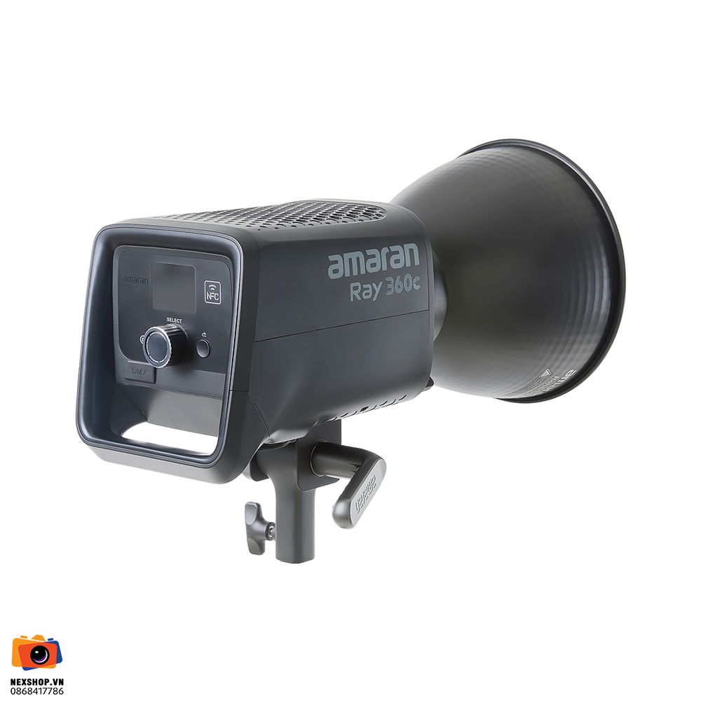Amaran Ray 360C | Chính hãng – Flash LED đa chức năng - mặt sau và phụ kiện đi kèm