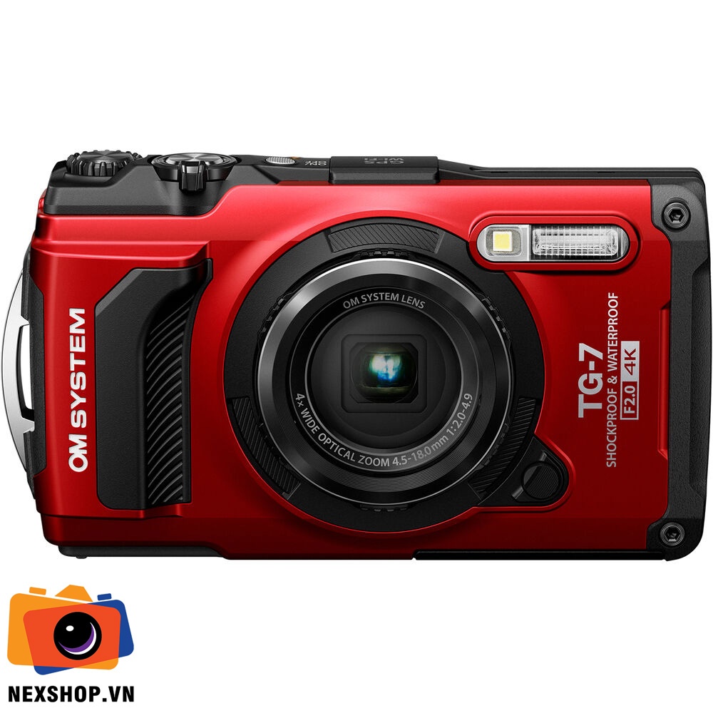 Máy ảnh OM SYSTEM Tough TG-7 (Red)