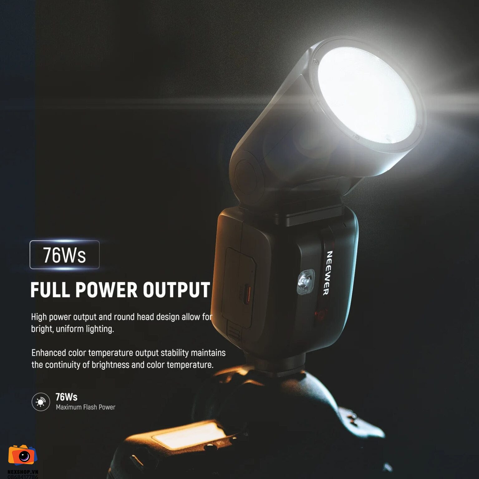 Đèn Flash Máy Ảnh Neewer Z2 Pro 76Ws For Sony | Chính Hãng