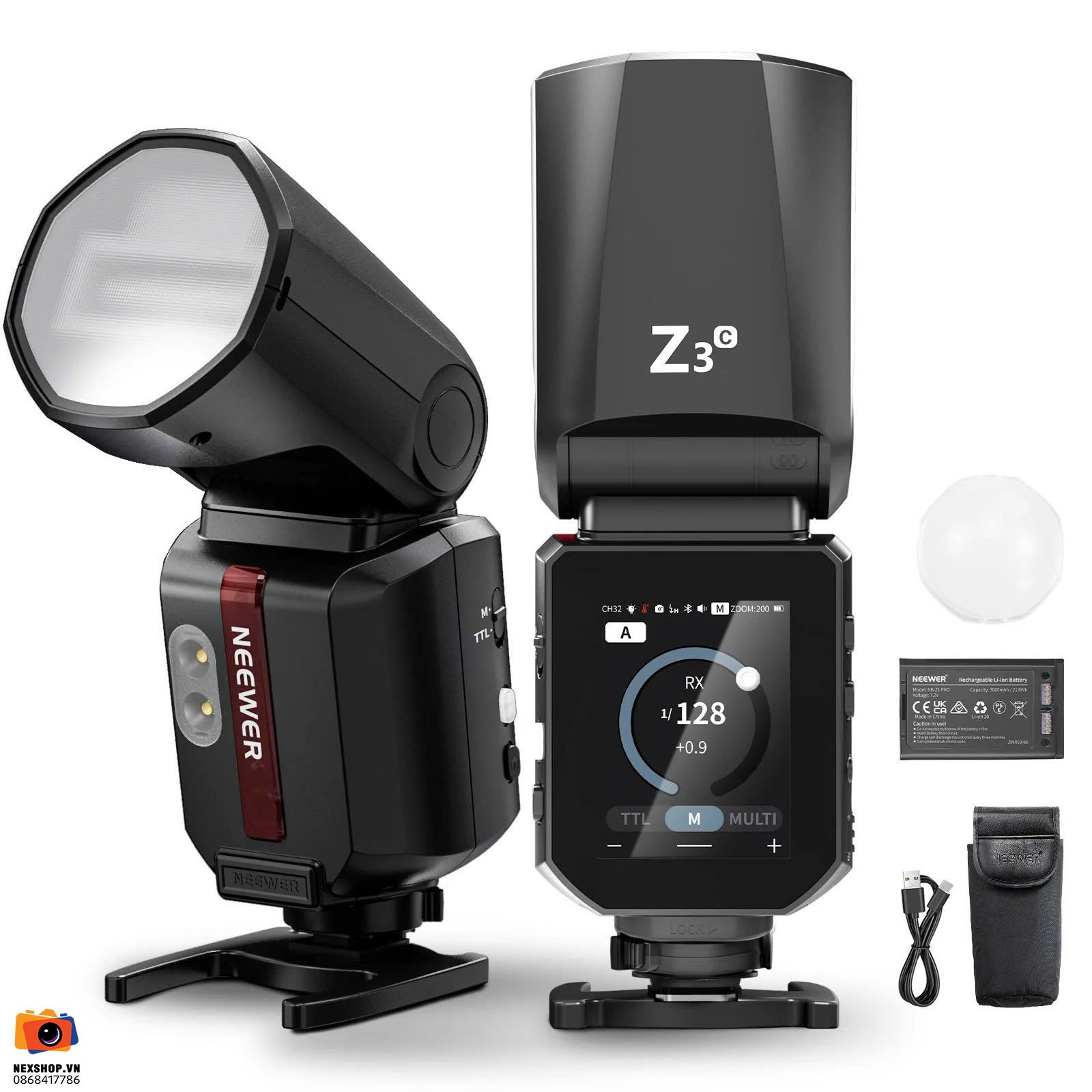 Đèn Flash Máy Ảnh Neewer Z3 100Ws For Canon | Chính Hãng
