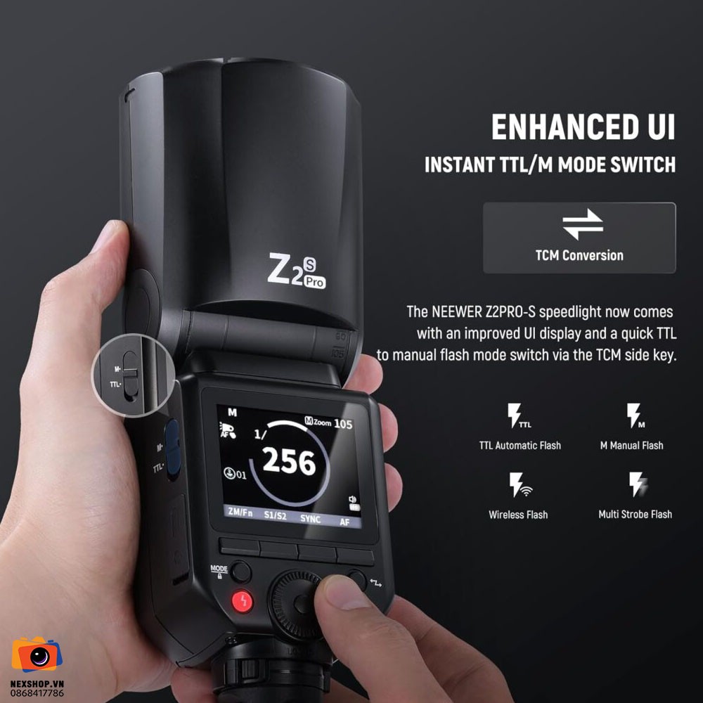 Đèn Flash Máy Ảnh Neewer Z2 Pro 76Ws For Sony | Chính Hãng