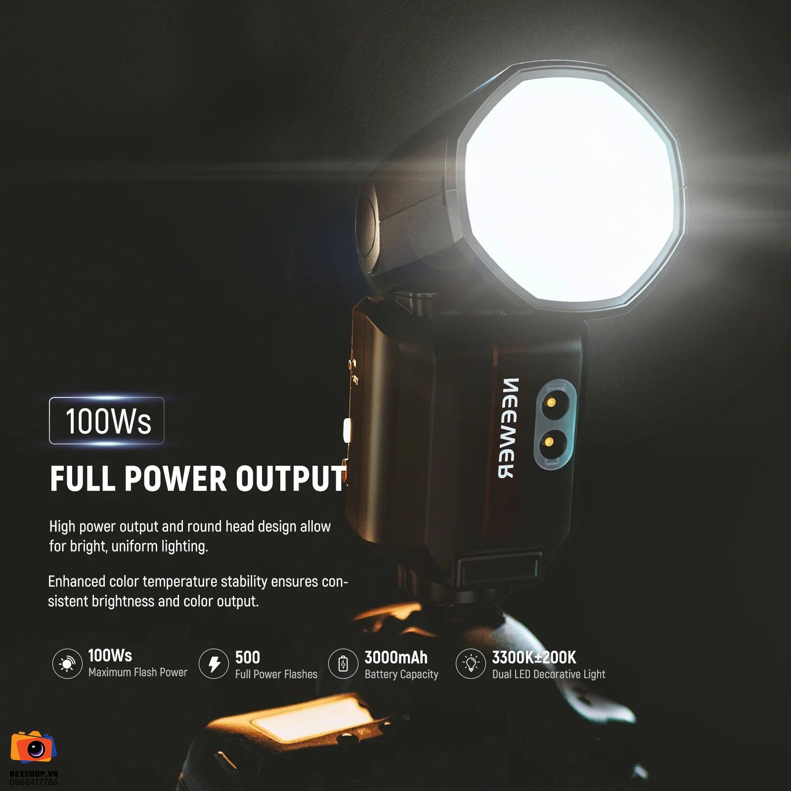 Đèn Flash Máy Ảnh Neewer Z3 100Ws For Canon | Chính Hãng