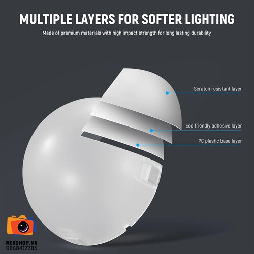 Diffuser Dome for Neewer Z1 Flash | Chính hãng