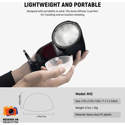 Diffuser Dome for Neewer Z1 Flash | Chính hãng