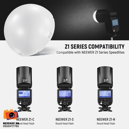 Diffuser Dome for Neewer Z1 Flash | Chính hãng