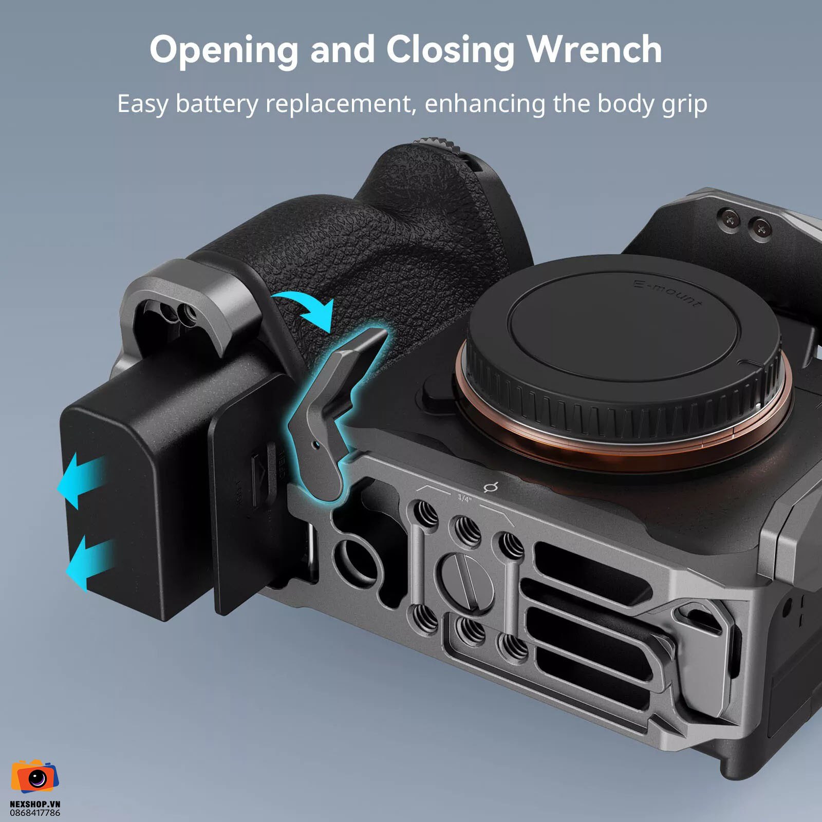 SMALLRIG HawkLock QR Cage for Alpha 7RV 7IV A7SIII A1 A7RIV 4481