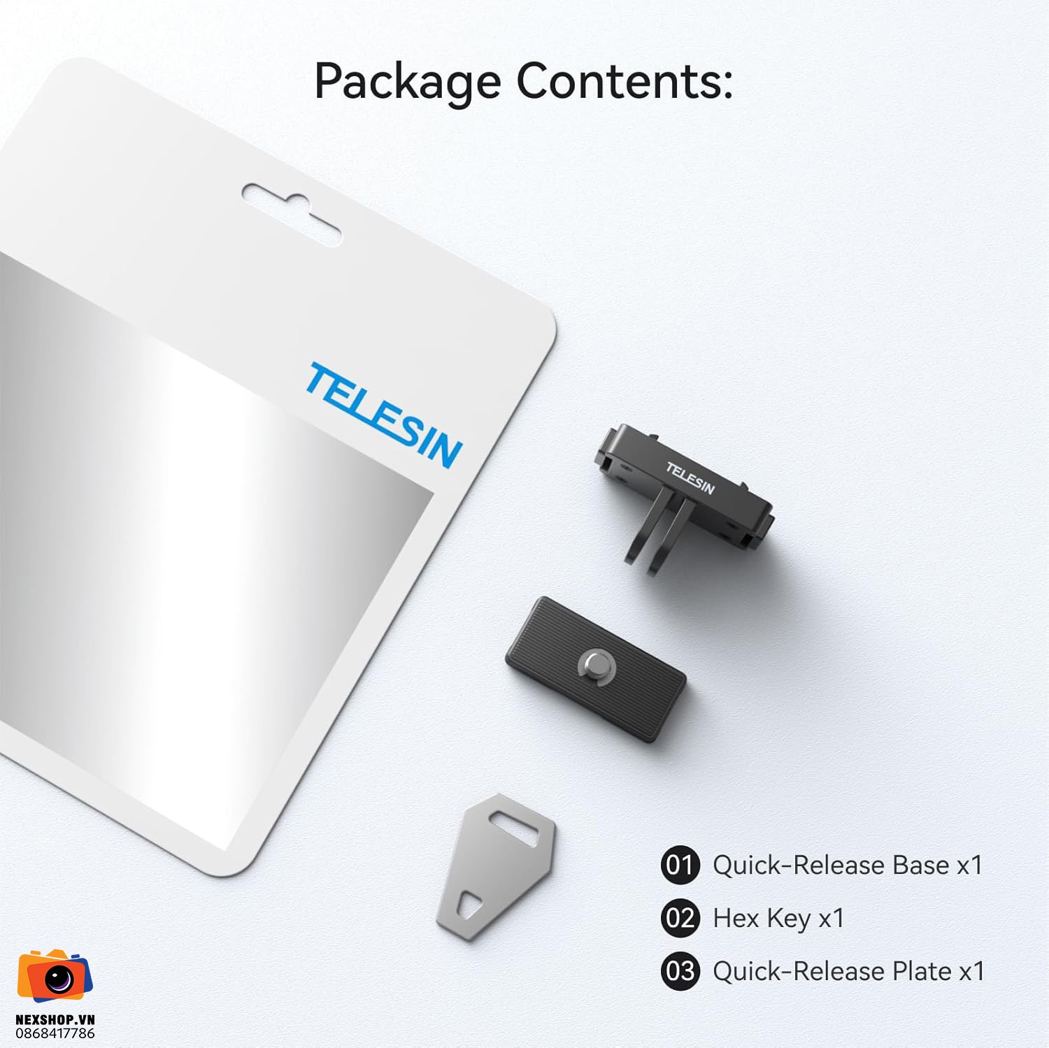 TELESIN Magnetic Quick-Relase Mount Set for ACE/ACE PRO/ACE PRO2/X2/X3/X4/X5/X4 air