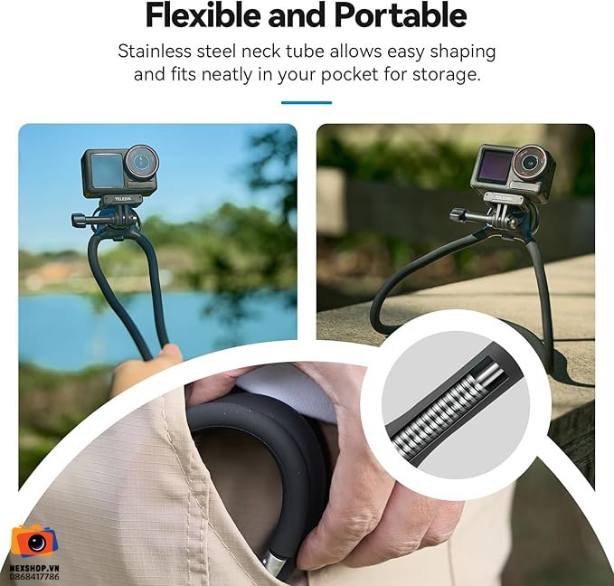 Dây đeo cổ TELESIN cho Action Camera Neck Mount SE2.0 (black)