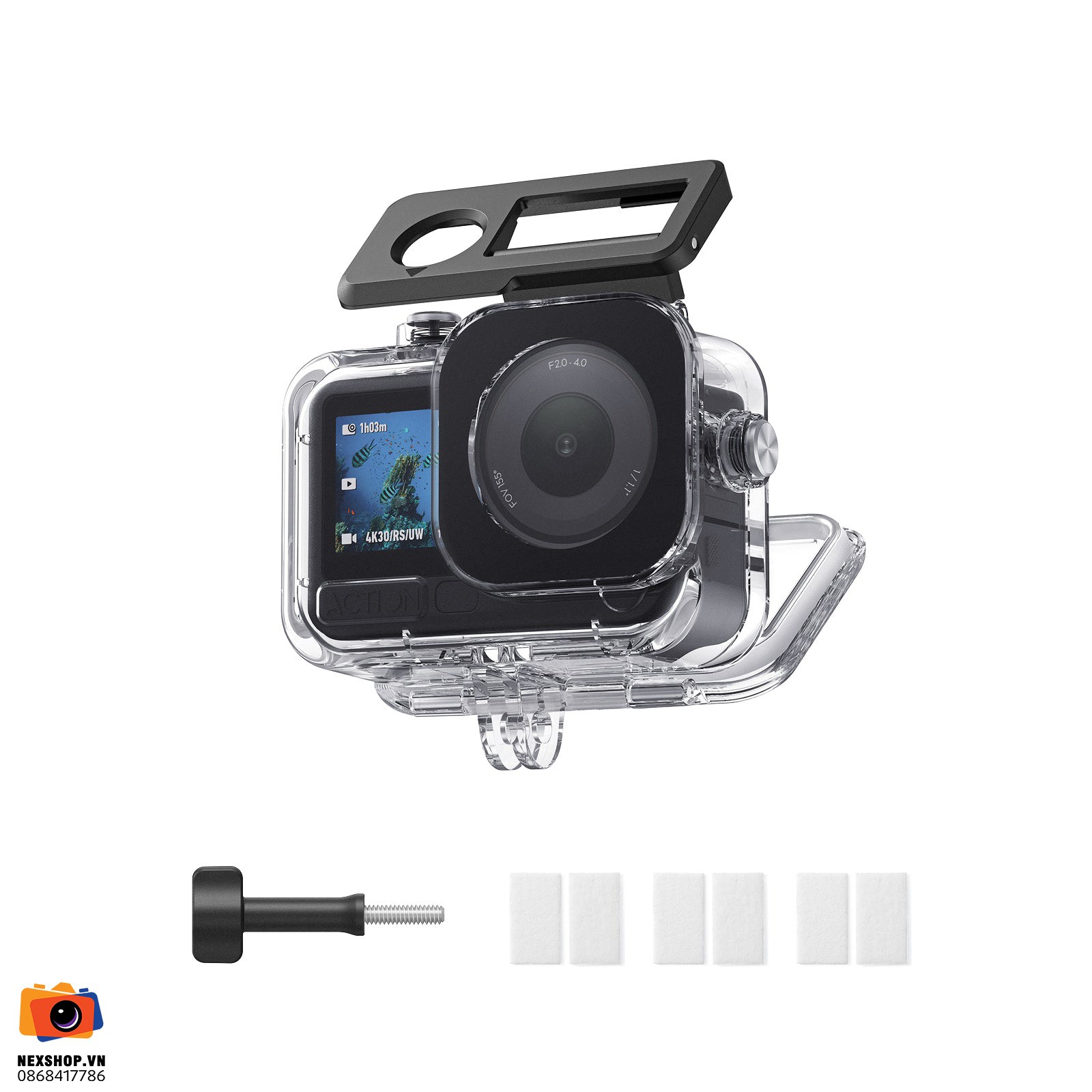 TELESIN Waterproof case for DJI Osmo Action 6