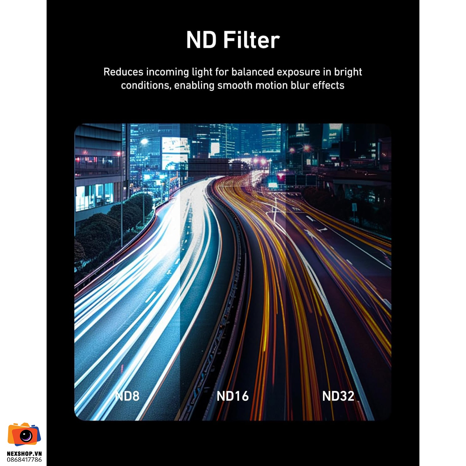 TELESIN Action Camera Filter (CPL+ND8/16/32) for DJI OSMO Action 6