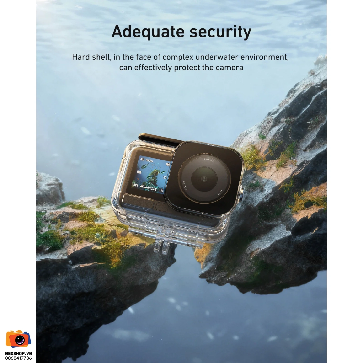 TELESIN Waterproof case for DJI Osmo Action 6