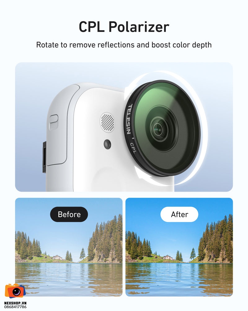 TELESIN Go Ultra Filter Set (CPL + ND8/16/32)