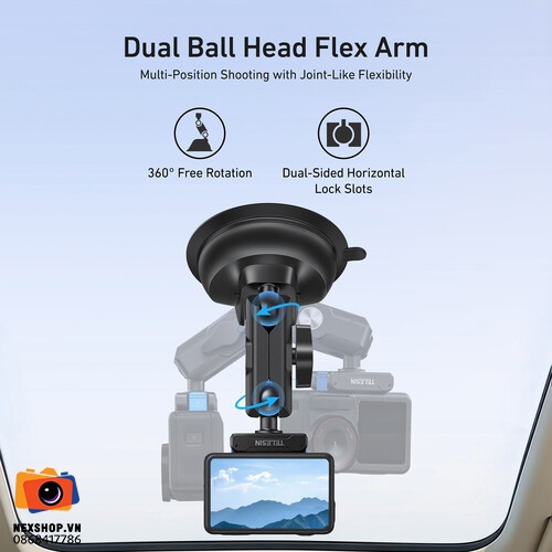 TELESIN Power Suction Cup Mount for DJI Osmo Action 3/4/5pro
