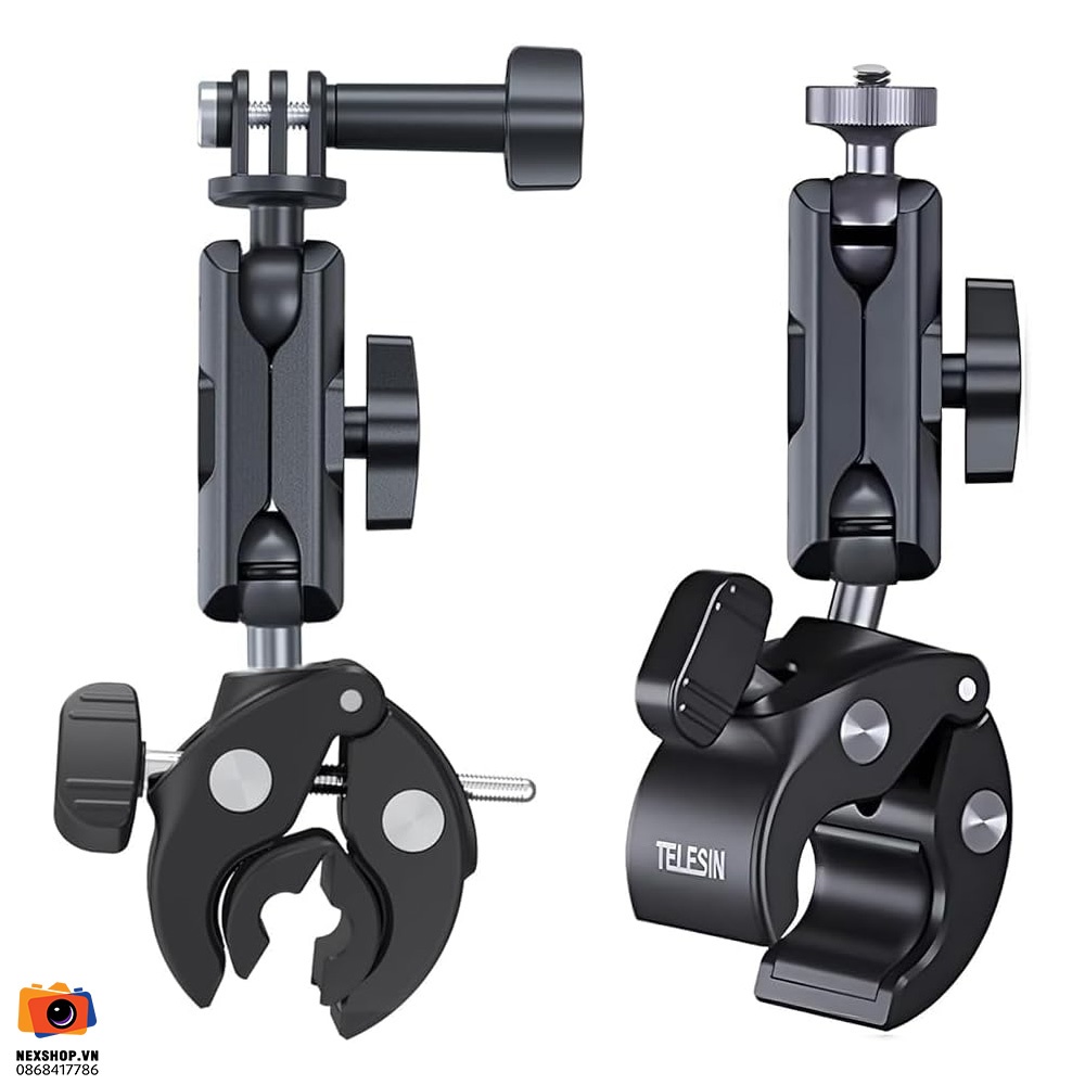 TELESIN Universal Tube Clamp for DJI Osmo Action 3/4/5pro