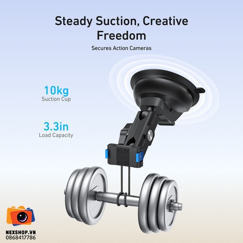 TELESIN Power Suction Cup Mount for DJI Osmo Action 3/4/5pro