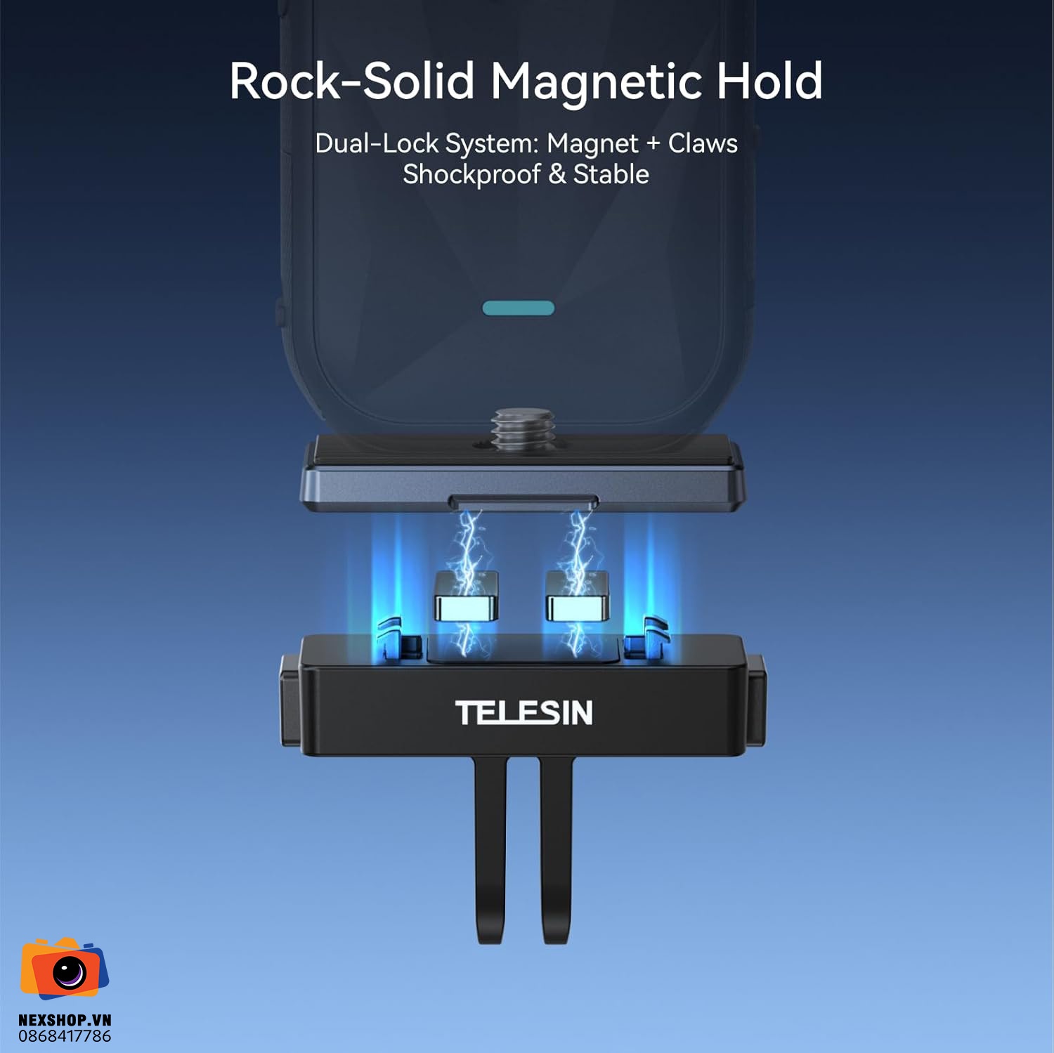 TELESIN Magnetic Quick-Relase Mount Set for ACE/ACE PRO/ACE PRO2/X2/X3/X4/X5/X4 air