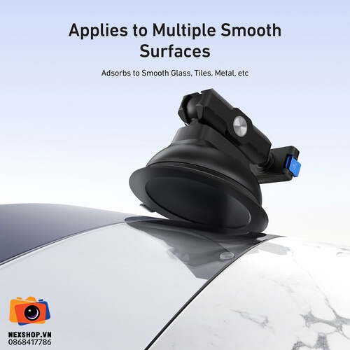 TELESIN Power Suction Cup Mount for DJI Osmo Action 3/4/5pro