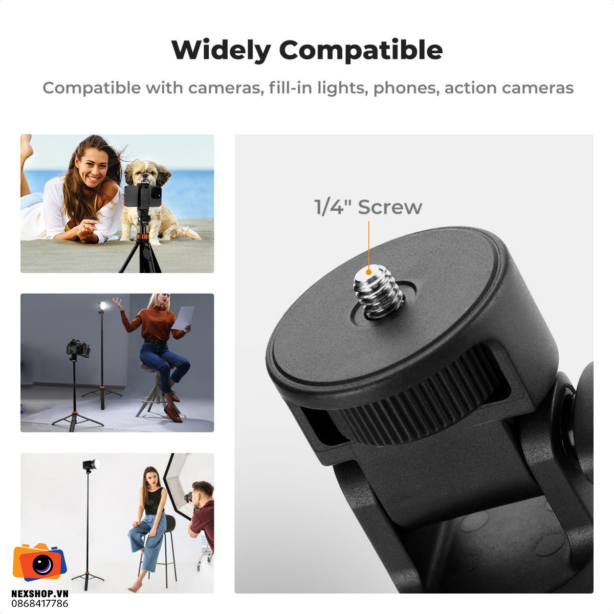 Tripod KNF Concept MS-24 | Ống Kính Chống Rung Chuyên Nghiệp | Ch - cấu hình hộp sạc