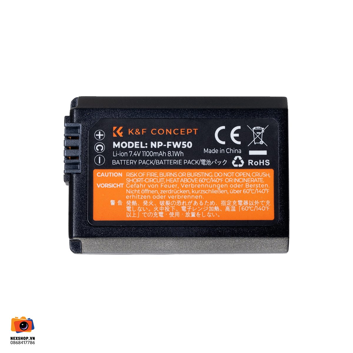 Pin KNF Concept NP-FW50 7.4V 1100mAh | Chính hãng - khả năng kết nối thiết bị