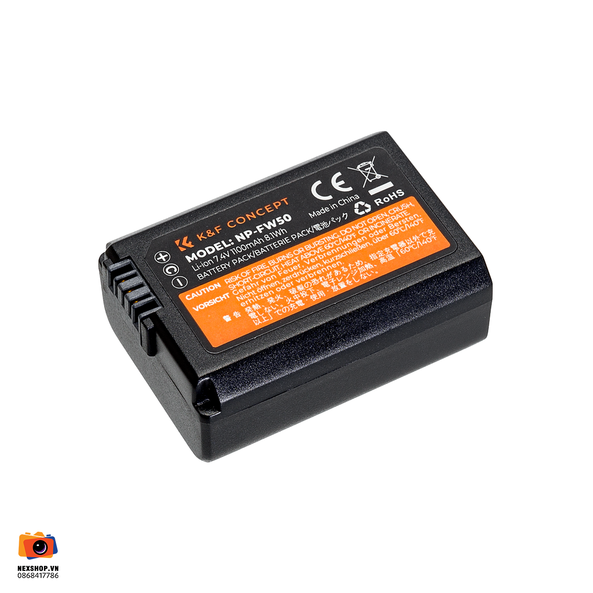 Pin KNF Concept NP-FW50 7.4V 1100mAh | Chính hãng - thiết kế và phụ kiện