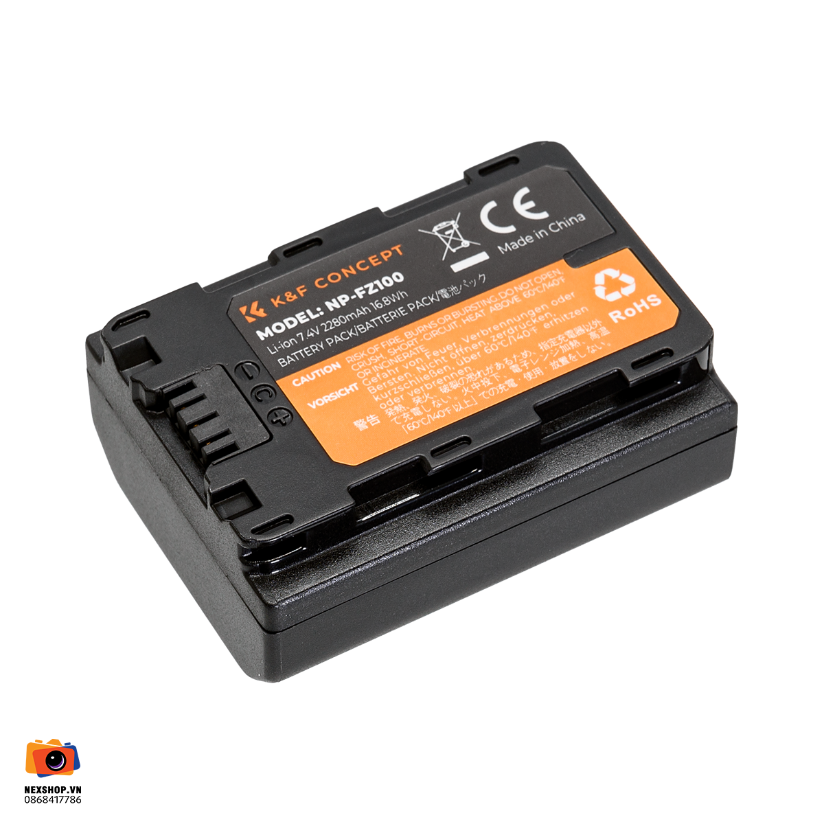 Pin KNF Concept NP-FZ100 7.4V 2280mAh | Chính hãng - thiết kế và phụ kiện