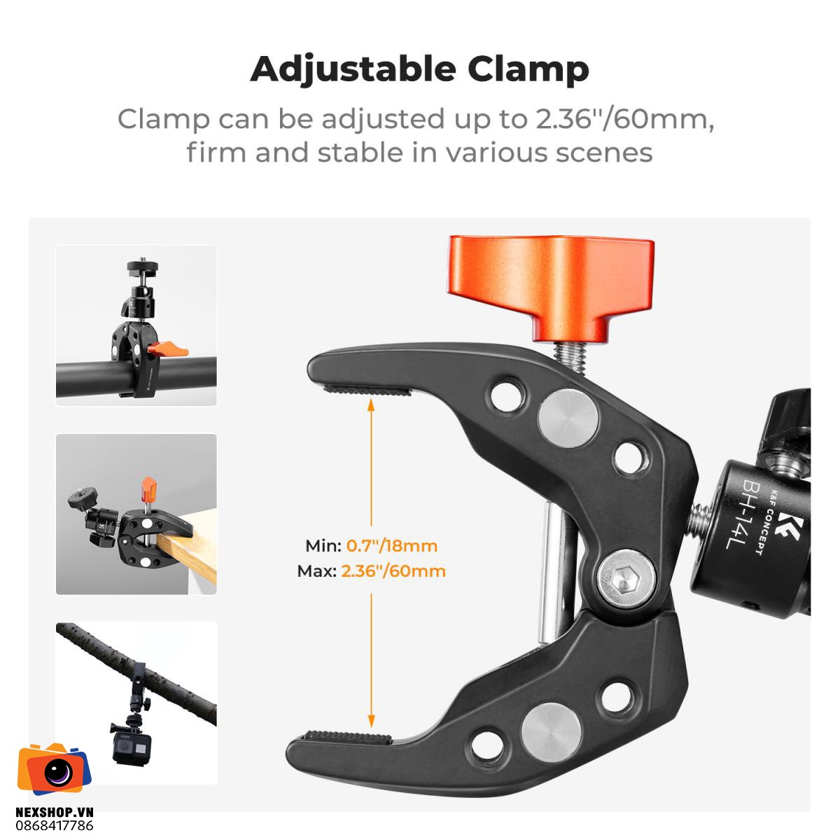 Kẹp đa năng KNF Concept MS26 Super Clamp | Chính hãng - khả năng kết nối thiết bị