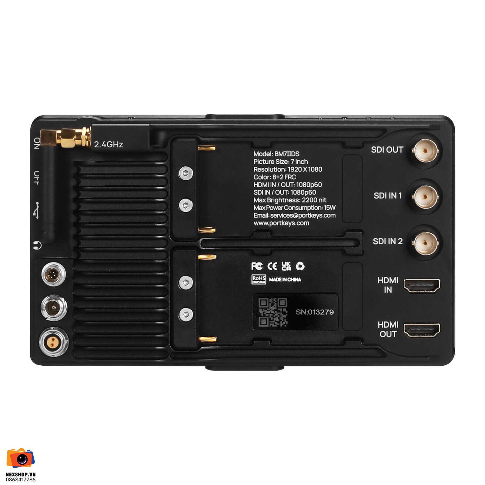 Màn hình Portkeys BM7II DS | Chính hãng, độ phân giải cao - khả năng kết nối thiết bị