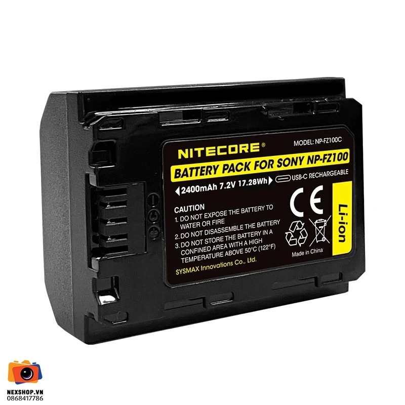 Pin Nitecore NP-FZ100 2400mAh