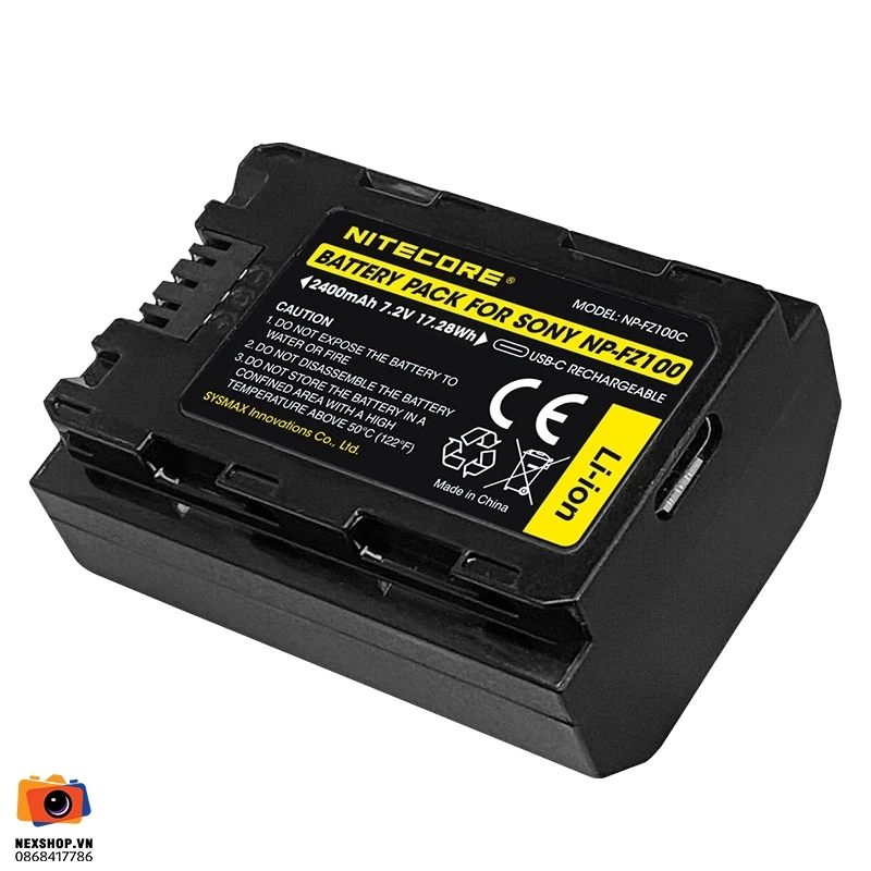 Pin Nitecore NP-FZ100 2400mAh