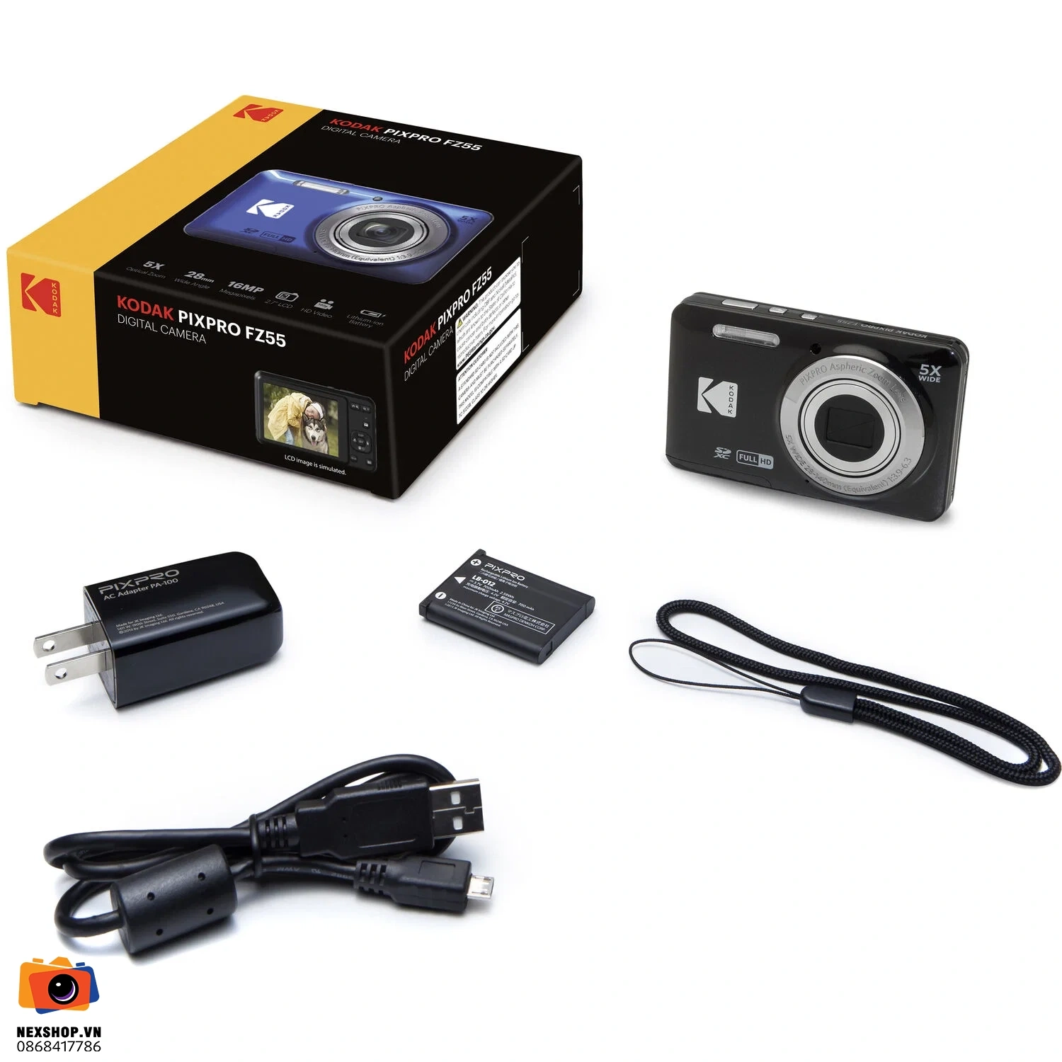 Máy ảnh Kodak Pixpro Friendly Zoom FZ55 | Chính hãng