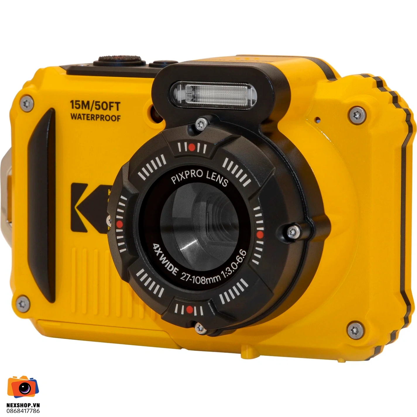 Máy ảnh Kodak Pixpro WPZ2 chống nước | Màu Vàng | Chính hãng