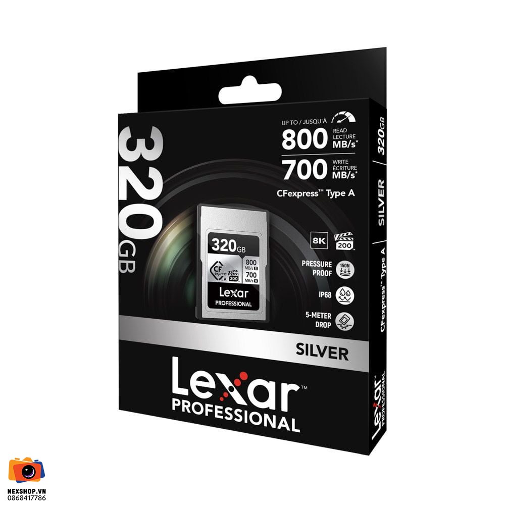 Thẻ nhớ Lexar 320GB Professional CFexpress Type A Silver